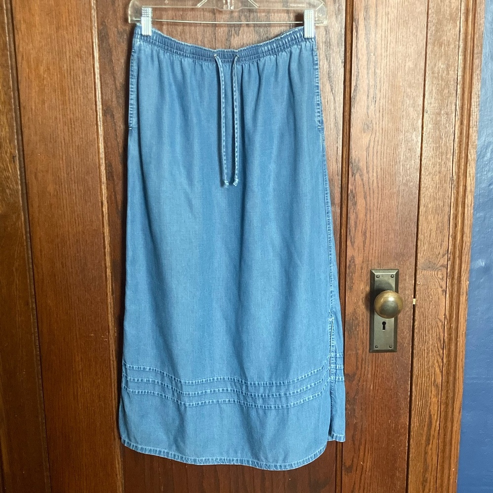 Denim Maxi Skirt - Estimated Size Small